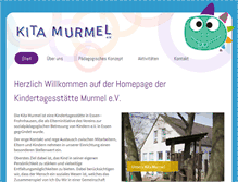 Tablet Screenshot of kita-murmel.de